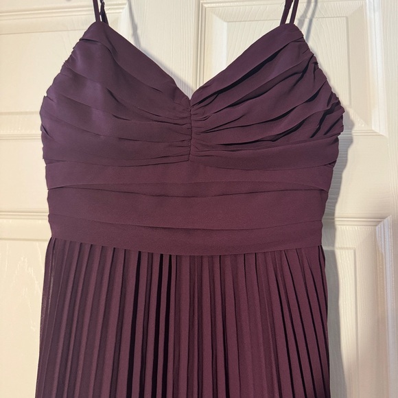 Lulus EGGPLANT  Pleated Sleeveless Maxi Dress Size S - Picture 7 of 12